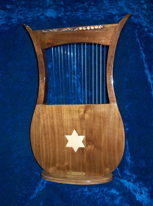 16-string Davidic harp back