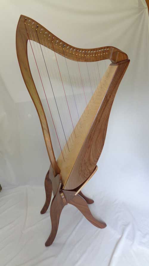 26-LAP Harp walnut