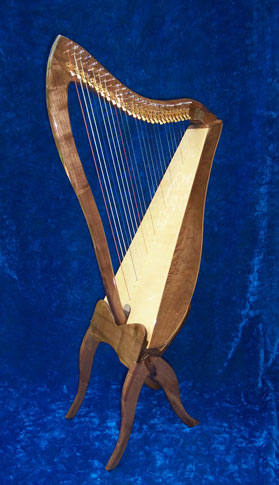 Walnut LAP harp