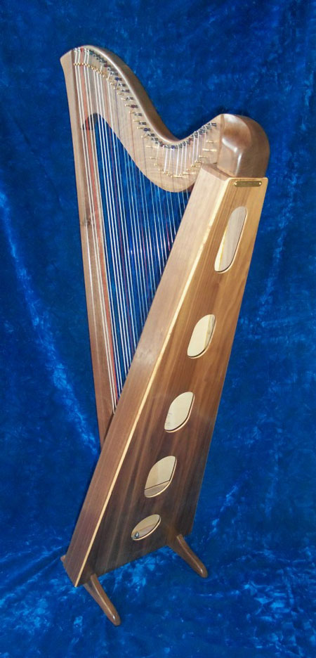 36-String Hallel Harp back
