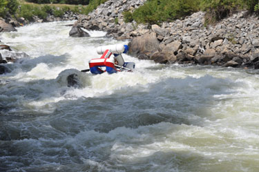 Anthony rafting the North Fork of the Payette River 