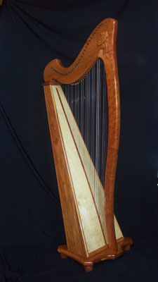 Large rose on a 34-Regency Harp